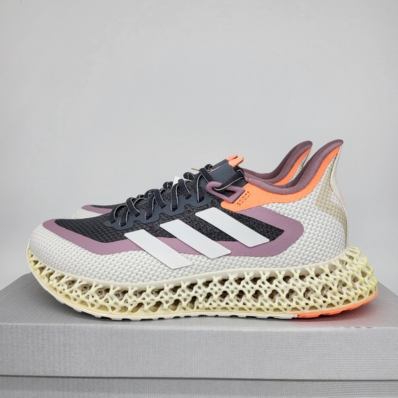 New Adidas 4DFWD 2 'Grey Beam Orange' Women's Running Shoes Size 7 - Picture 1 of 9